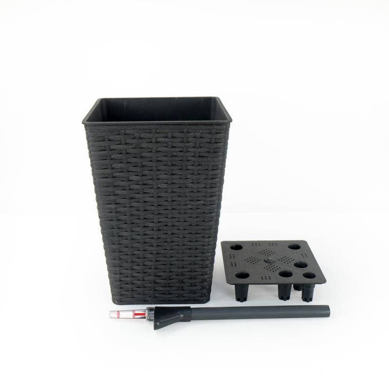 Smart Wicker Planter Duo - Self-Watering for Your Home and Garden