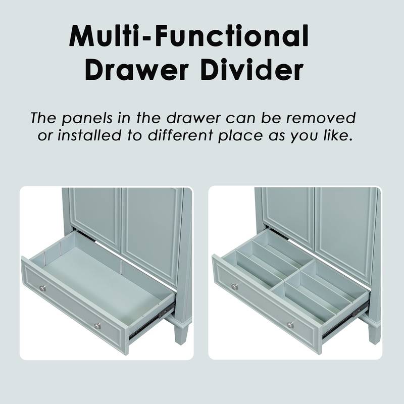 Chic Green Bathroom Vanity with Sink & Storage