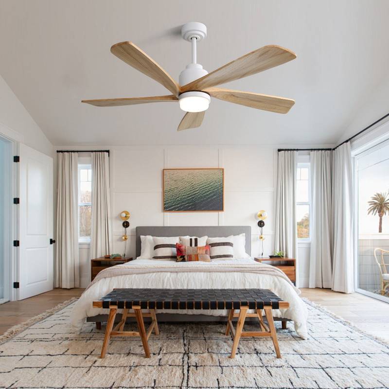 Smart Breeze Ceiling Fan with Dimmable LED & Remote Control