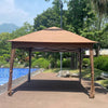 Cozy Pop-Up Canopy Gazebo with Netting and Soft Top