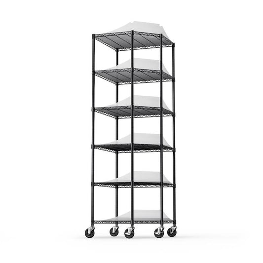 Versatile Corner Shelf with Wheels - Stylish & Sturdy Storage Solution
