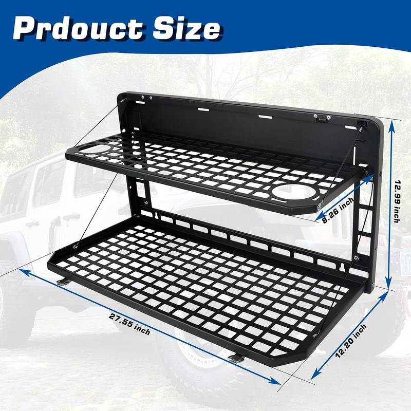 Adventure Ready Tailgate Table for Jeep Wrangler