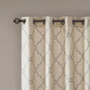 Fretwork Grommet Curtain Panel