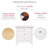 Chic White Nightstand
