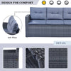 Cozy All-Weather Wicker Outdoor Lounge Set