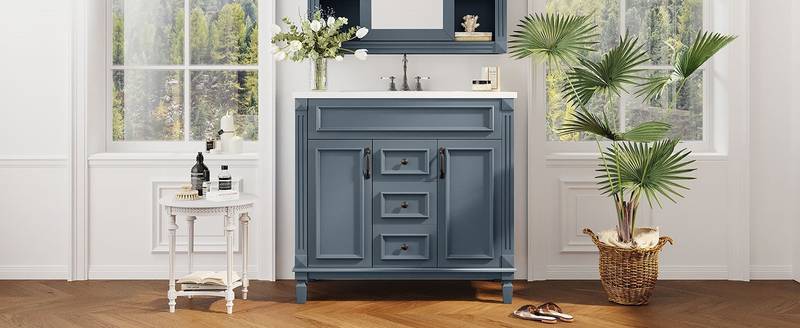 Chic Modern Vanity with Soft-Close Storage