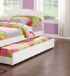 Cozy Twin Trundle Bed in White Pine