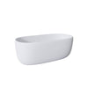 Modern Soaking Bathtub in White