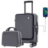 Travel Buddy: Lightweight Carry-On with USB Port and Front Pocket