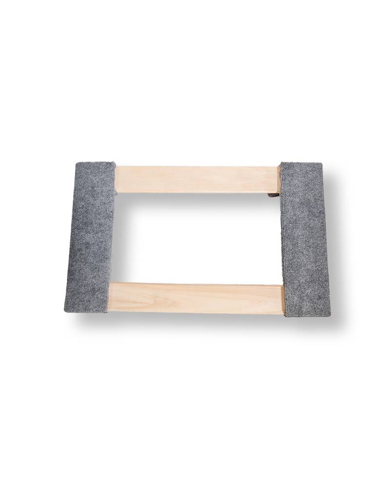 Carpeted Hardwood Dolly with Smooth Glide Wheels