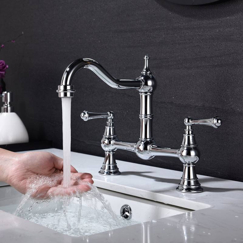 Classic Charm Dual Handle Kitchen Faucet