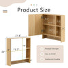 Stylish Wall-Mounted Bathroom Cabinet with Towel Rack and Shelves