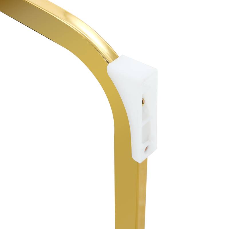 Chic Arch Dining Chairs - Set of 2 in Black with Gold Legs