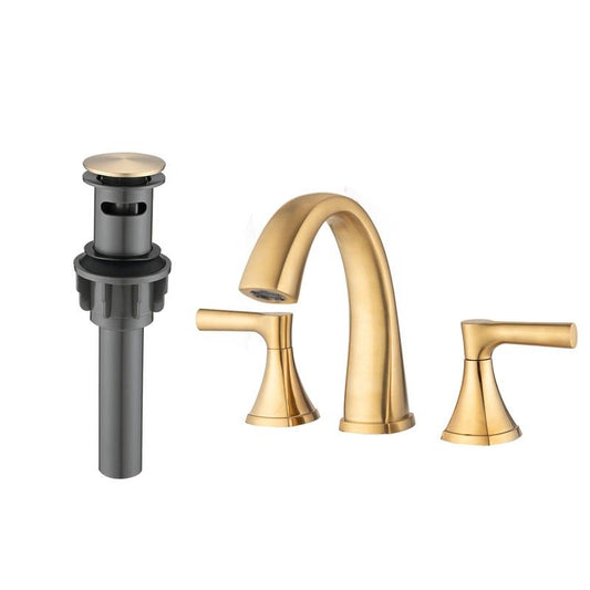 Chic Gold Bathroom Faucet Duo
