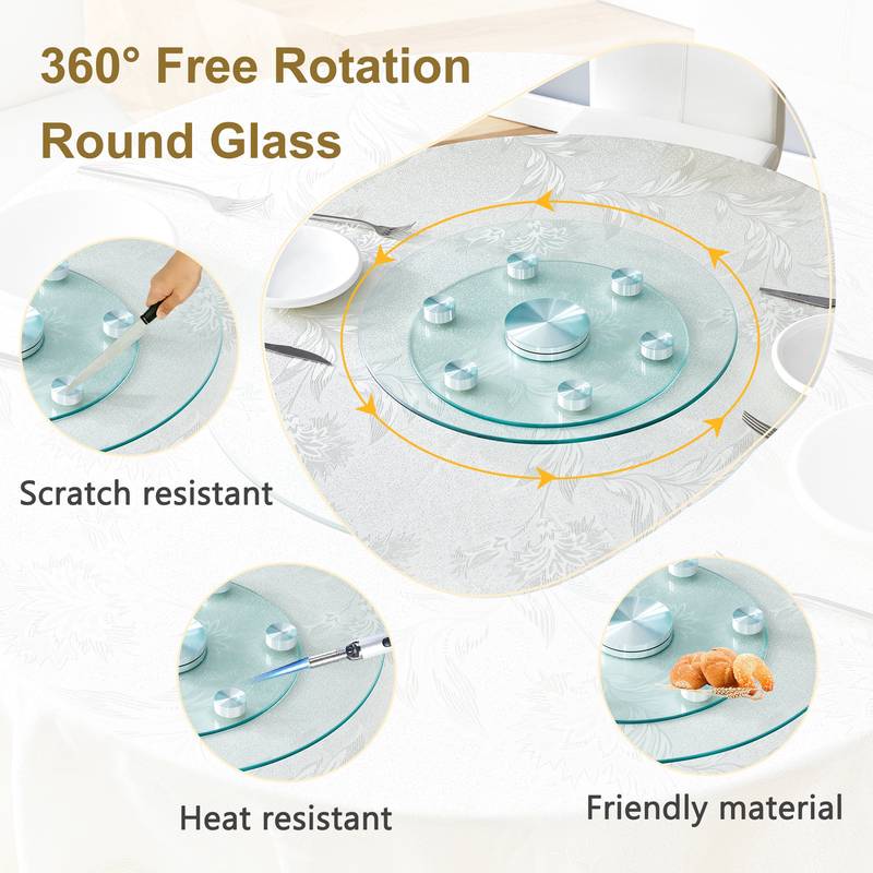 Spin & Store Round Glass Organizer