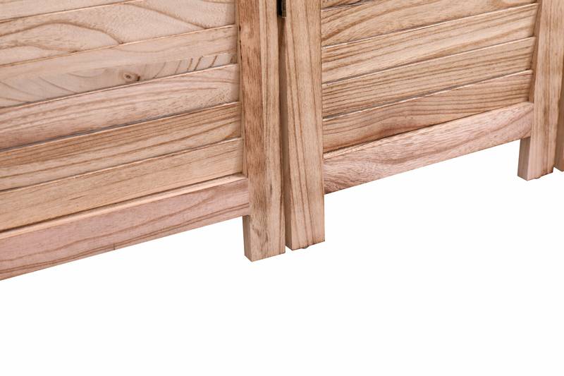 Natural Wood Folding Room Divider