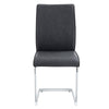 Sleek Gray Arch Dining Chairs - Set of 4