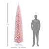 Cozy Pink Pre-Lit Slim Christmas Tree