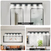 Sleek Black LED Bathroom Vanity Light