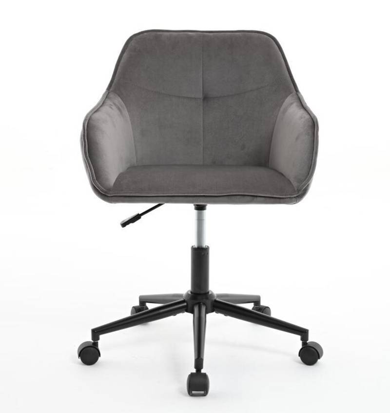 Chic Velvet Rolling Desk Chair