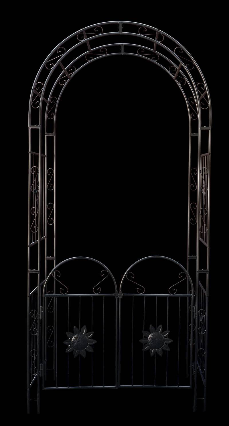 Elegant Garden Arch with Doors - Perfect for Climbing Plants and Special Events