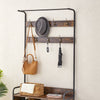 Entryway Organizer with Coat Hooks and Shoe Storage