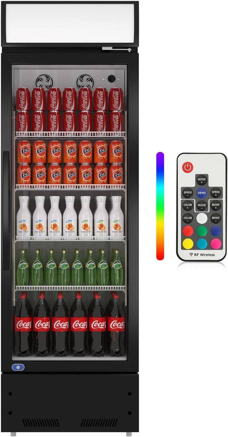 Chill & Display: LED Beverage Merchandiser Fridge