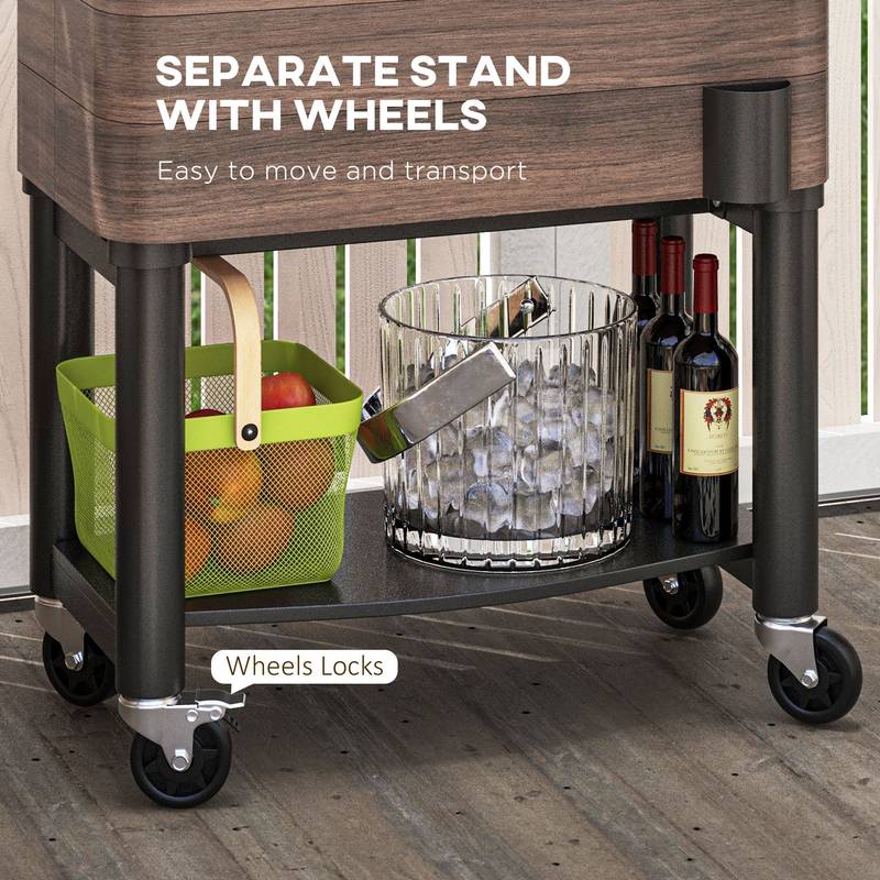 Chill & Grill Patio Cooler Cart