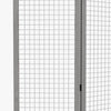 Chic Folding Room Divider - Portable Privacy Screen in Distressed Gray