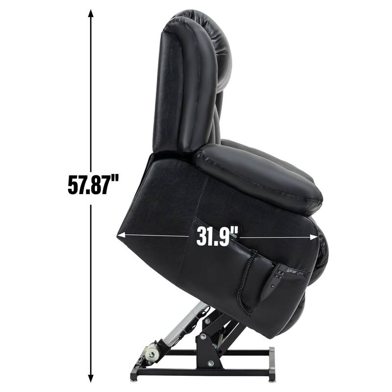 Ultimate Comfort Leather Recliner with Massage & Heat