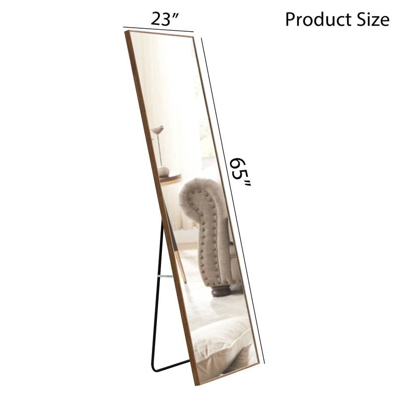 Elegant Full-Length Wood Mirror