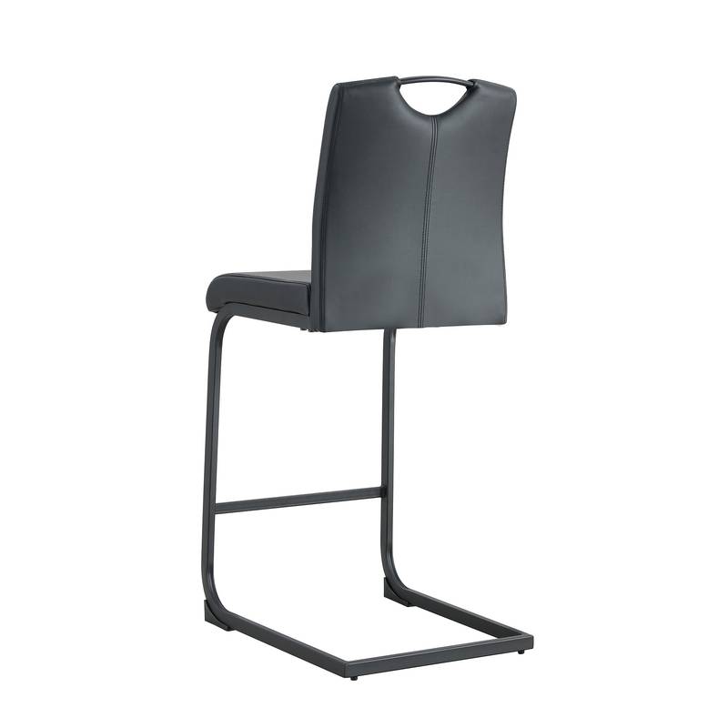 Sleek Black Barstool Duo