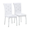 Chic Alligator Skin Dining Chairs with Crystal Accents