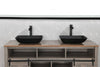 Sleek Black Matte Bathroom Sink Set