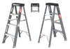 Sturdy Gray Fiberglass Step Ladder