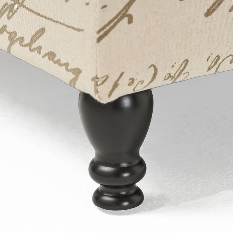 Chic Parisian Storage Ottoman