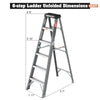 Sturdy Grey Fibreglass Step Ladder