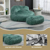 ChillNest Bean Bag Chair with Ottoman - Relax in Style! (Mint Green)