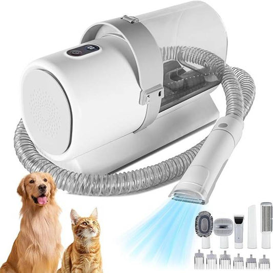 Pet Grooming Magic: Powerful Vacuum & Grooming Kit for Happy Pups and Kitties