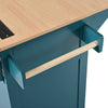 Versatile Rolling Kitchen Island with Drop Leaves and Power Outlet