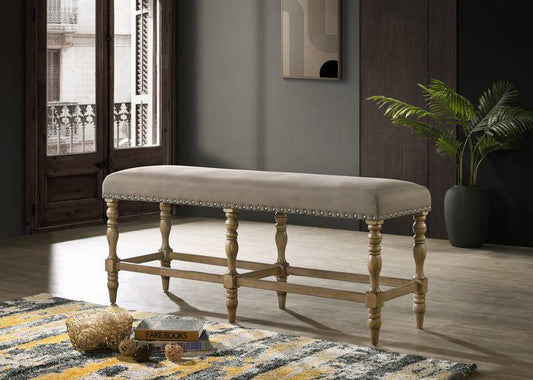 Driftwood Chic Microfiber Counter Bench