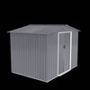 Spacious Metal Outdoor Shed with Sliding Doors – Perfect for Tools and Gear!