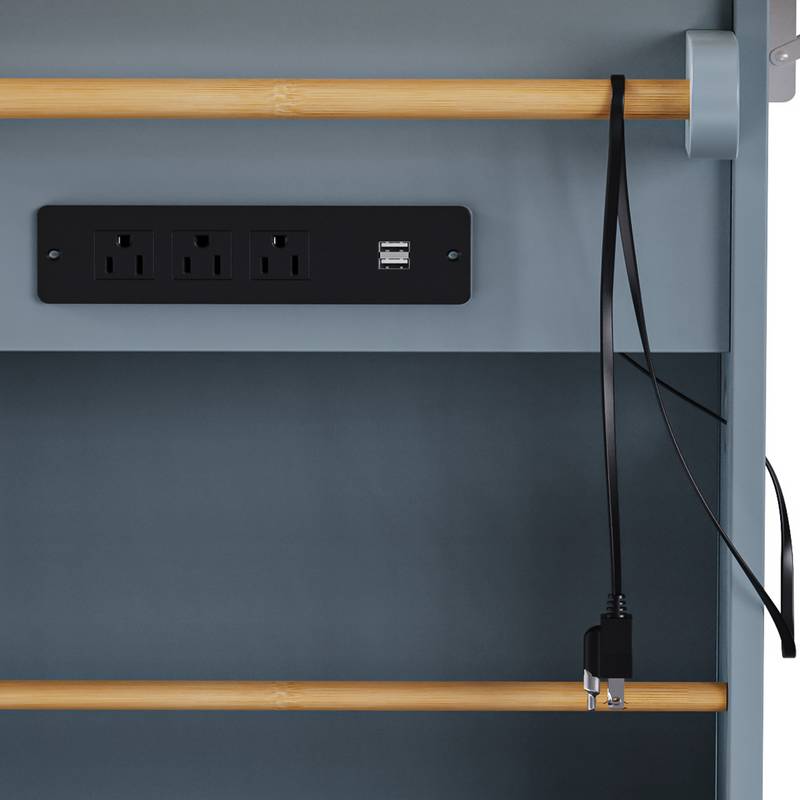 Versatile Rolling Kitchen Island with Drop Leaf & Storage