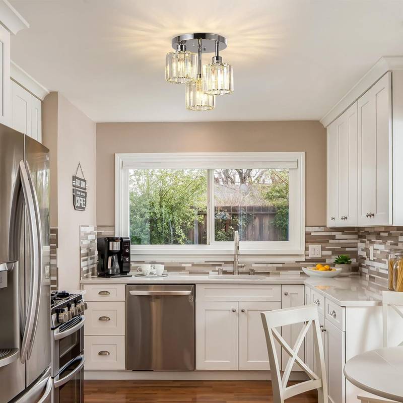 Crystal Glow Ceiling Light