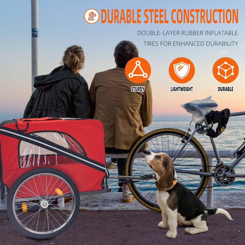PawTrek Bike Trailer: Pet-Friendly Adventure Cart for Dogs