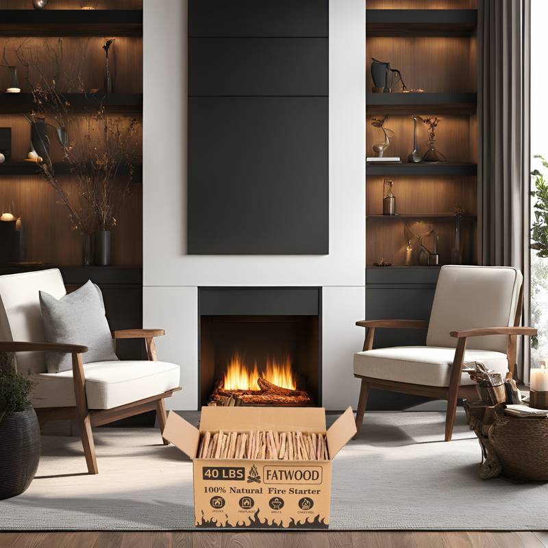 Nature’s Firestarter Sticks - Pure Pine Kindling for Campfires and Grills