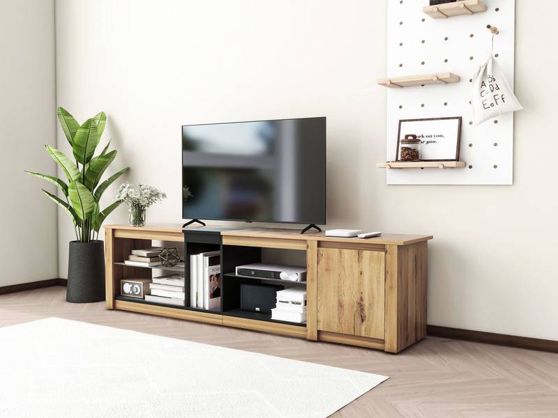 Sleek LED TV Stand & Media Console