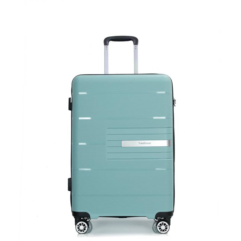 Light Green Hardshell Luggage Set with Spinner Wheels and TSA Lock
