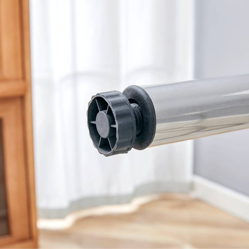 Compact Silver Folding Table Frame