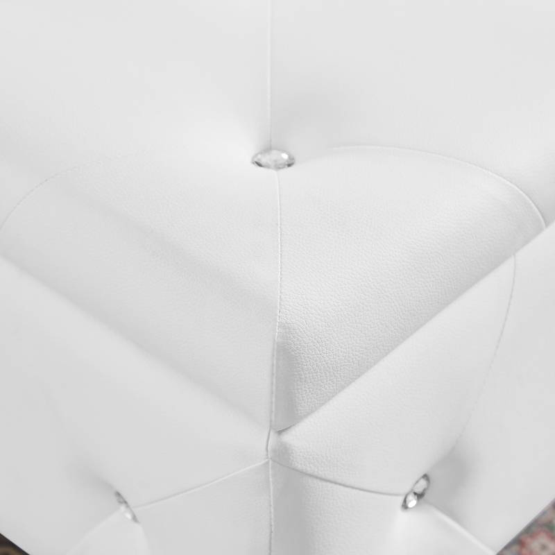 Cozy White Storage Bench with Padded Seat